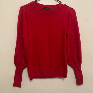Ann Taylor Vibrant Red Knit Top